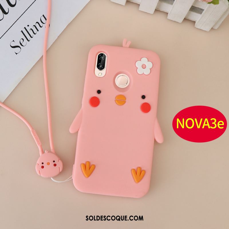 Coque Huawei Nova 3e Protection Jeunesse Ornements Suspendus Tout Compris Jaune Soldes