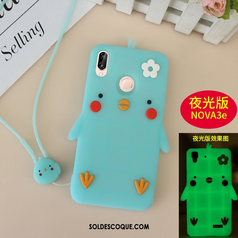 Coque Huawei Nova 3e Protection Jeunesse Ornements Suspendus Tout Compris Jaune Soldes