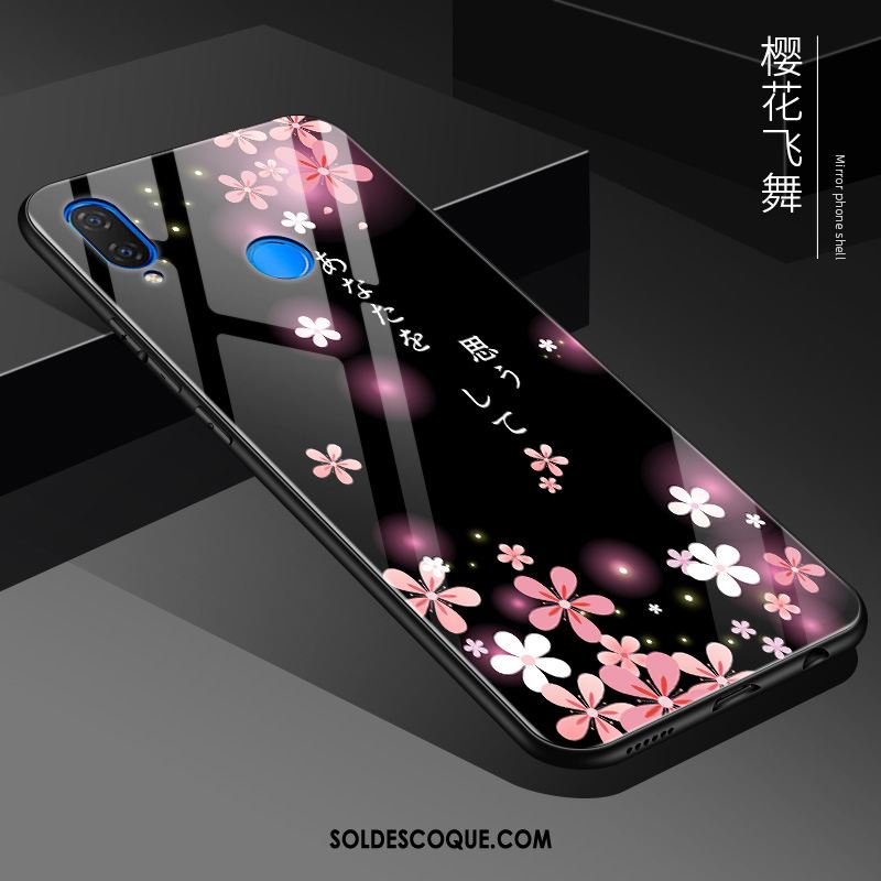 Coque Huawei Nova 3e Protection Tendance Verre Fluide Doux Miroir Pas Cher