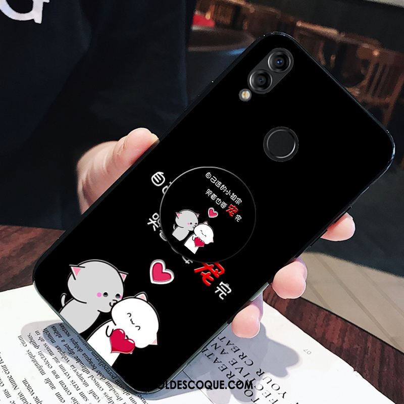 Coque Huawei Nova 3e Silicone Support Amoureux Dessin Animé Incassable Housse Pas Cher