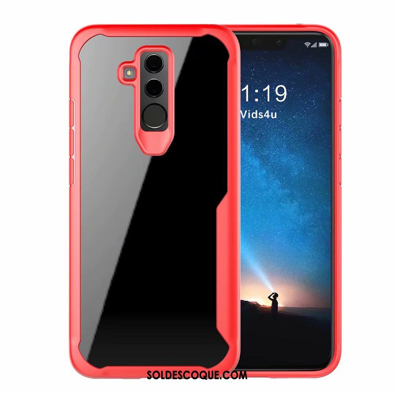 Coque Huawei Nova 3e Tendance Silicone Téléphone Portable Rouge Incassable Pas Cher