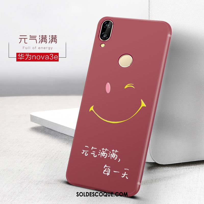 Coque Huawei Nova 3e Tendance Tout Compris Téléphone Portable Net Rouge Charmant Pas Cher