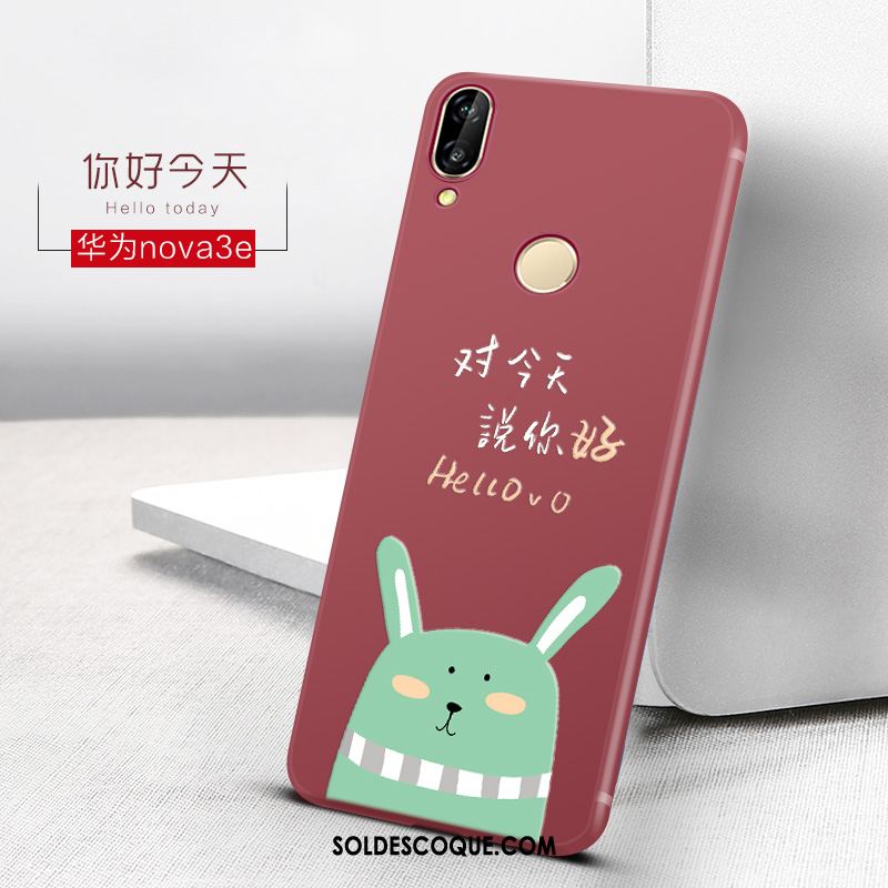 Coque Huawei Nova 3e Tendance Tout Compris Téléphone Portable Net Rouge Charmant Pas Cher