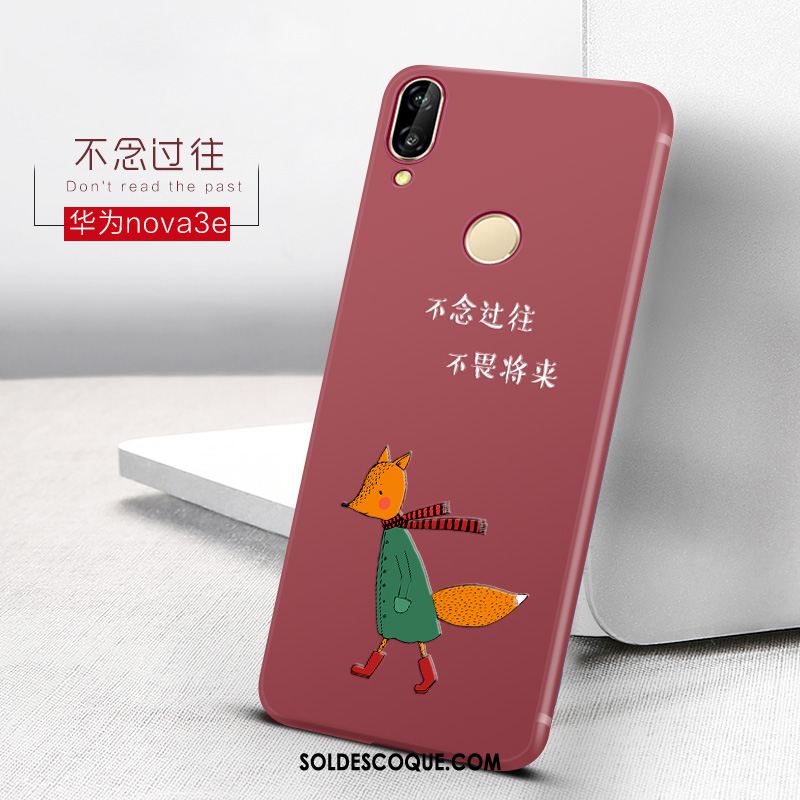 Coque Huawei Nova 3e Tendance Tout Compris Téléphone Portable Net Rouge Charmant Pas Cher