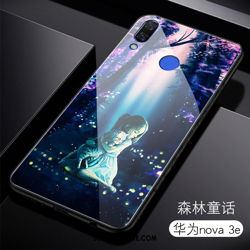 Coque Huawei Nova 3e Verre Trempé Personnalité Étui Incassable Silicone En Vente