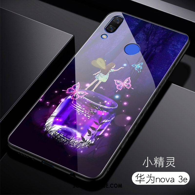 Coque Huawei Nova 3e Verre Trempé Personnalité Étui Incassable Silicone En Vente