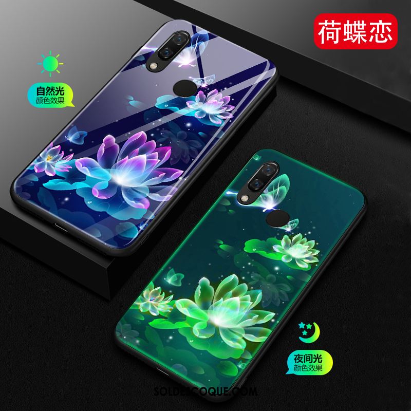 Coque Huawei Nova 3e Étui Créatif Lumineuses Bleu Incassable Soldes