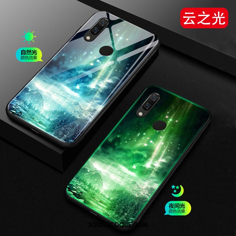 Coque Huawei Nova 3e Étui Créatif Lumineuses Bleu Incassable Soldes