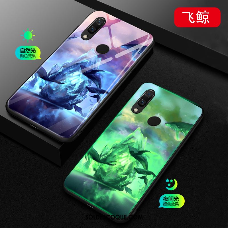 Coque Huawei Nova 3e Étui Créatif Lumineuses Bleu Incassable Soldes