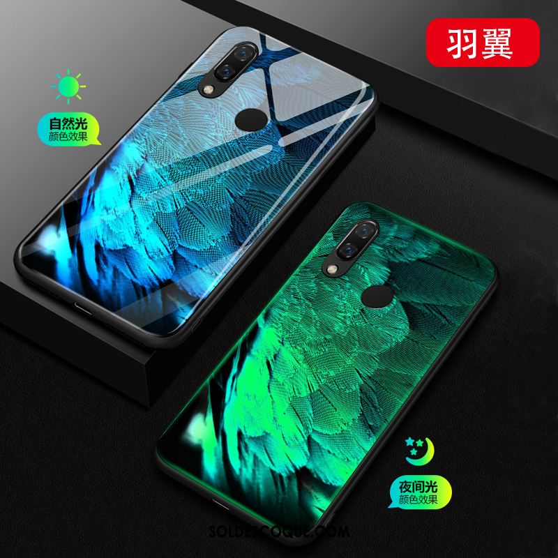 Coque Huawei Nova 3e Étui Créatif Lumineuses Bleu Incassable Soldes