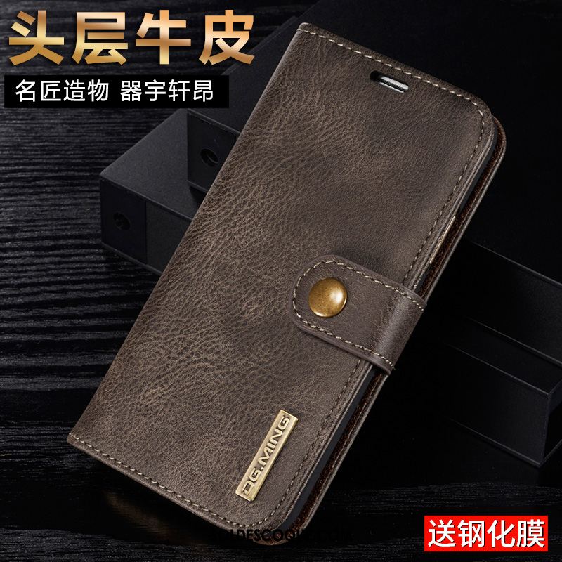 Coque Huawei Nova 3e Étui En Cuir Vin Rouge Clamshell Téléphone Portable Tout Compris Pas Cher