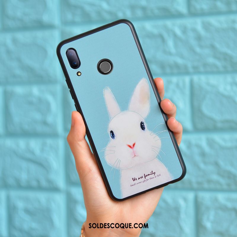 Coque Huawei Nova 3i Amoureux Charmant Dessin Animé Silicone Bleu Housse France