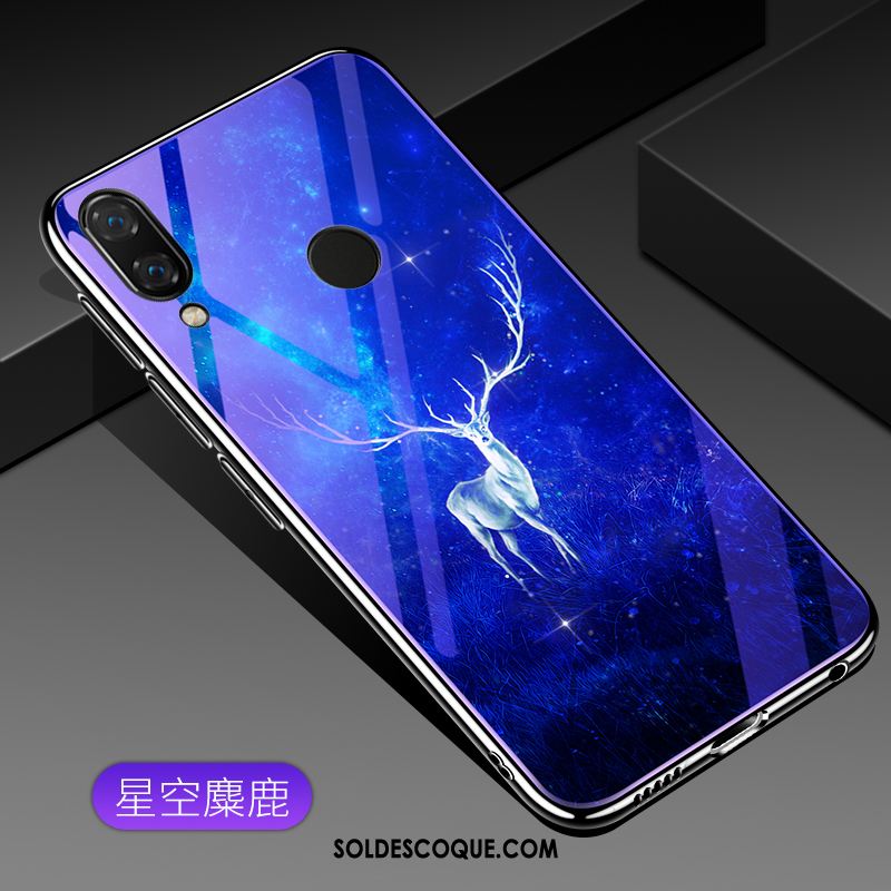 Coque Huawei Nova 3i Bleu Incassable Fluide Doux Tout Compris Personnalité Pas Cher