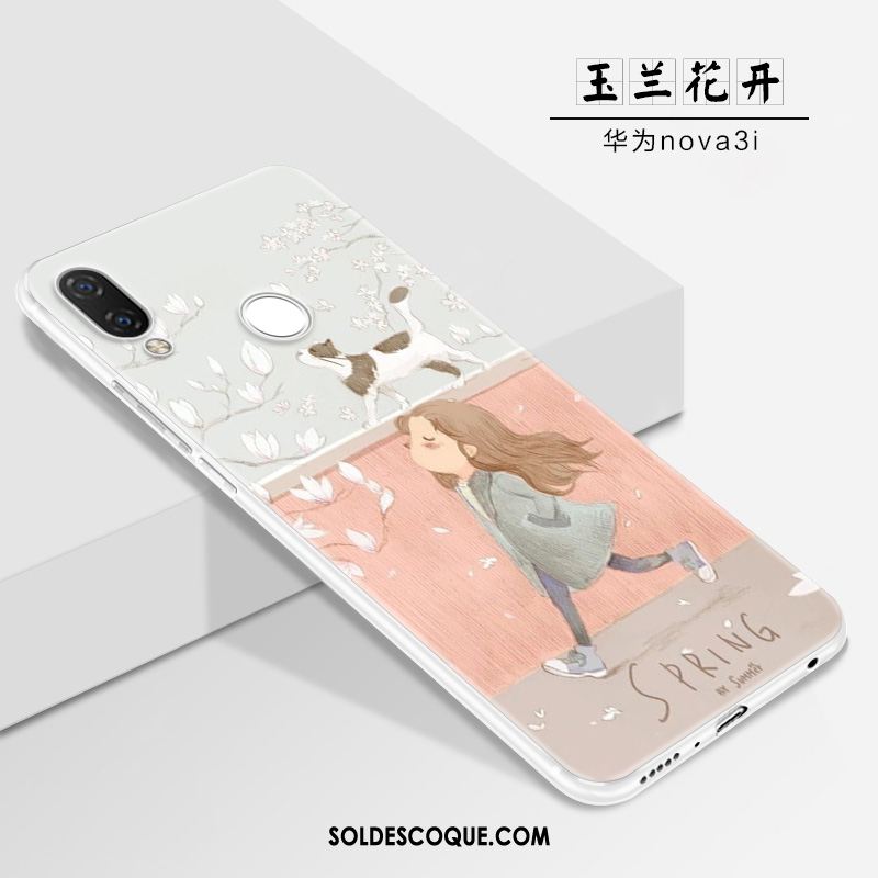 Coque Huawei Nova 3i Charmant Dessin Animé Fluide Doux Tout Compris Personnalité En Ligne