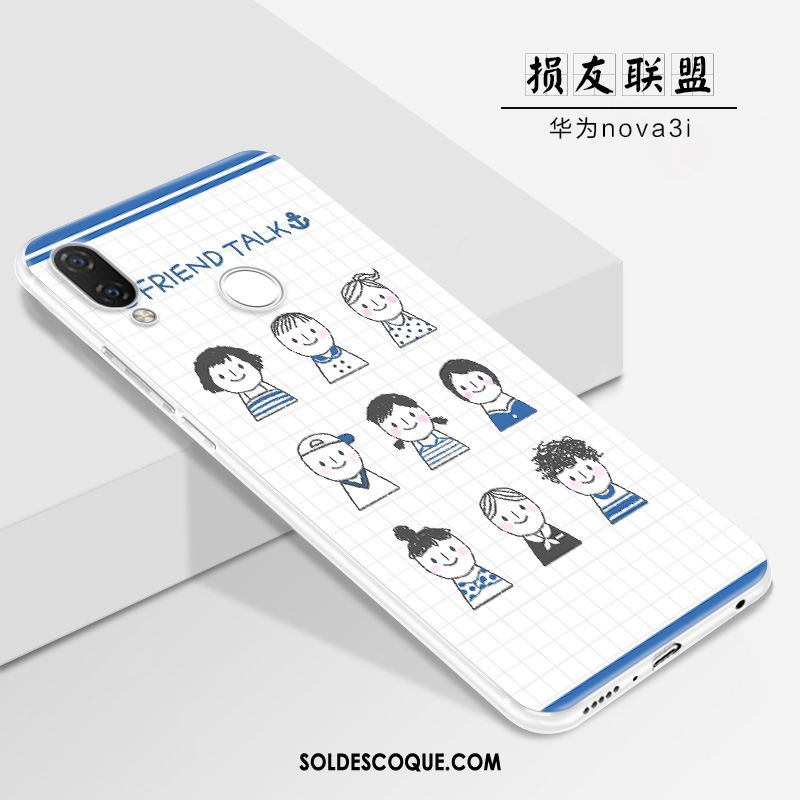 Coque Huawei Nova 3i Charmant Dessin Animé Fluide Doux Tout Compris Personnalité En Ligne