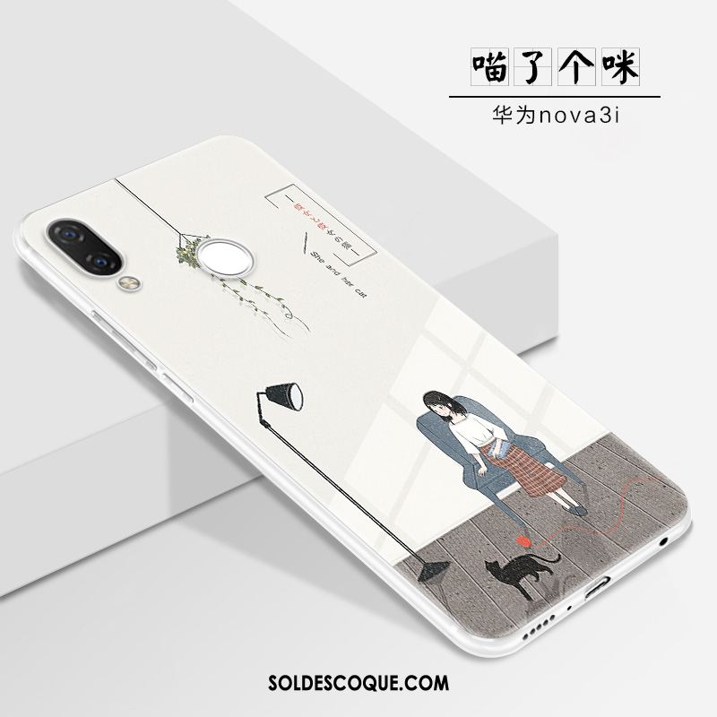 Coque Huawei Nova 3i Charmant Dessin Animé Fluide Doux Tout Compris Personnalité En Ligne