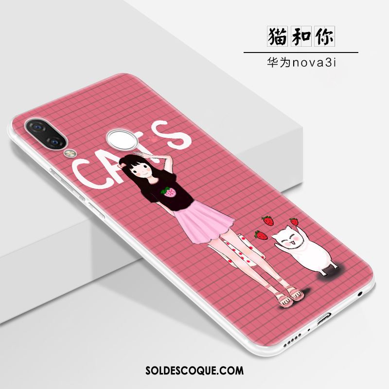 Coque Huawei Nova 3i Charmant Dessin Animé Fluide Doux Tout Compris Personnalité En Ligne