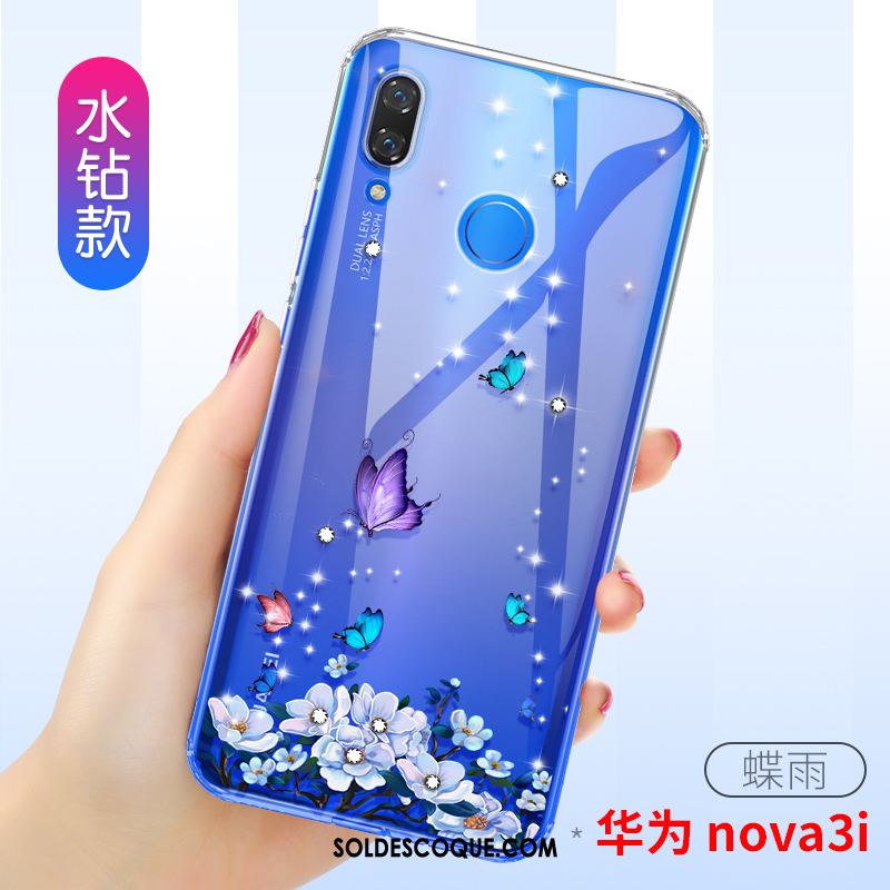 Coque Huawei Nova 3i Charmant Fluide Doux Téléphone Portable Luxe Transparent Pas Cher