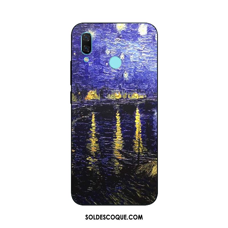 Coque Huawei Nova 3i Europe Gaufrage Étui Ornements Suspendus Peinture À L'huile Soldes