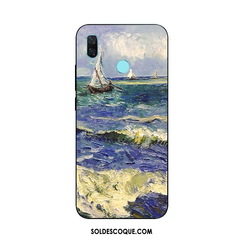 Coque Huawei Nova 3i Europe Gaufrage Étui Ornements Suspendus Peinture À L'huile Soldes