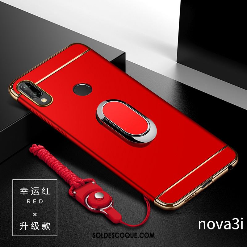 Coque Huawei Nova 3i Net Rouge Or Tendance Téléphone Portable Étui Housse En Vente
