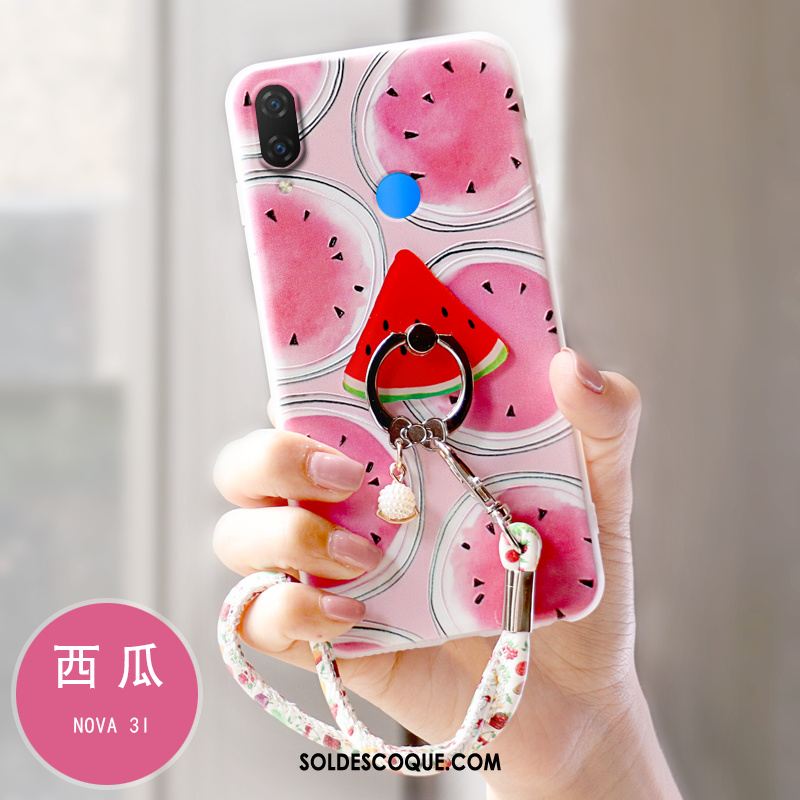 Coque Huawei Nova 3i Nouveau Incassable Téléphone Portable Fluide Doux Rose France