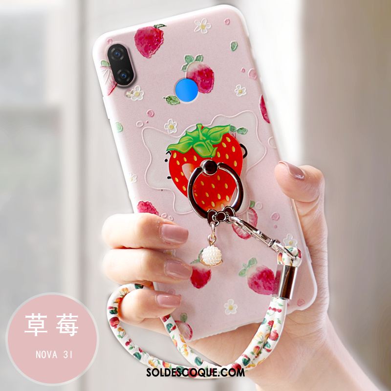 Coque Huawei Nova 3i Nouveau Incassable Téléphone Portable Fluide Doux Rose France