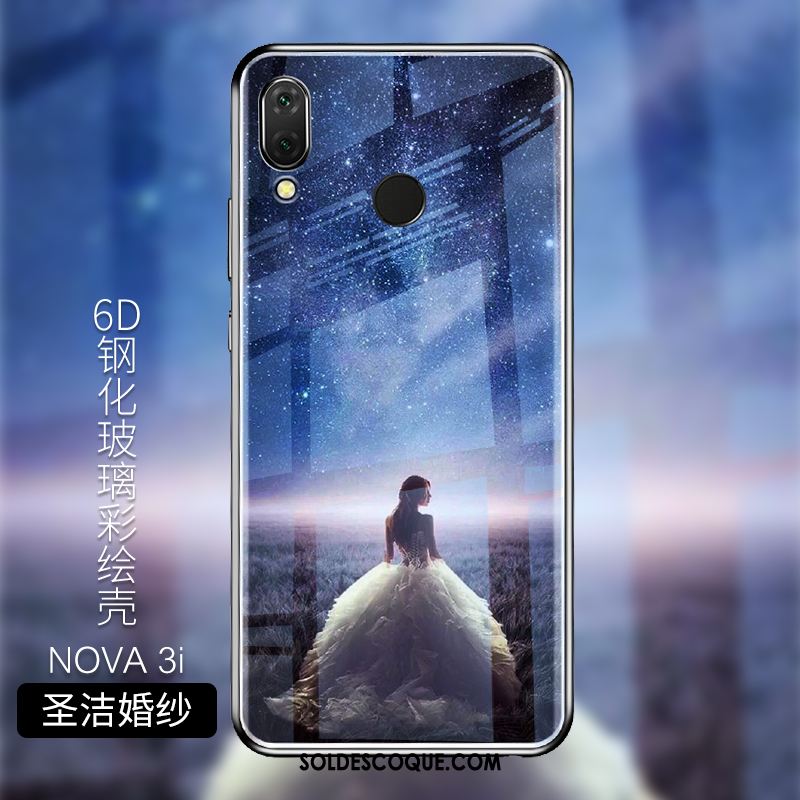 Coque Huawei Nova 3i Personnalisé Noir Protection Fluide Doux Téléphone Portable Soldes