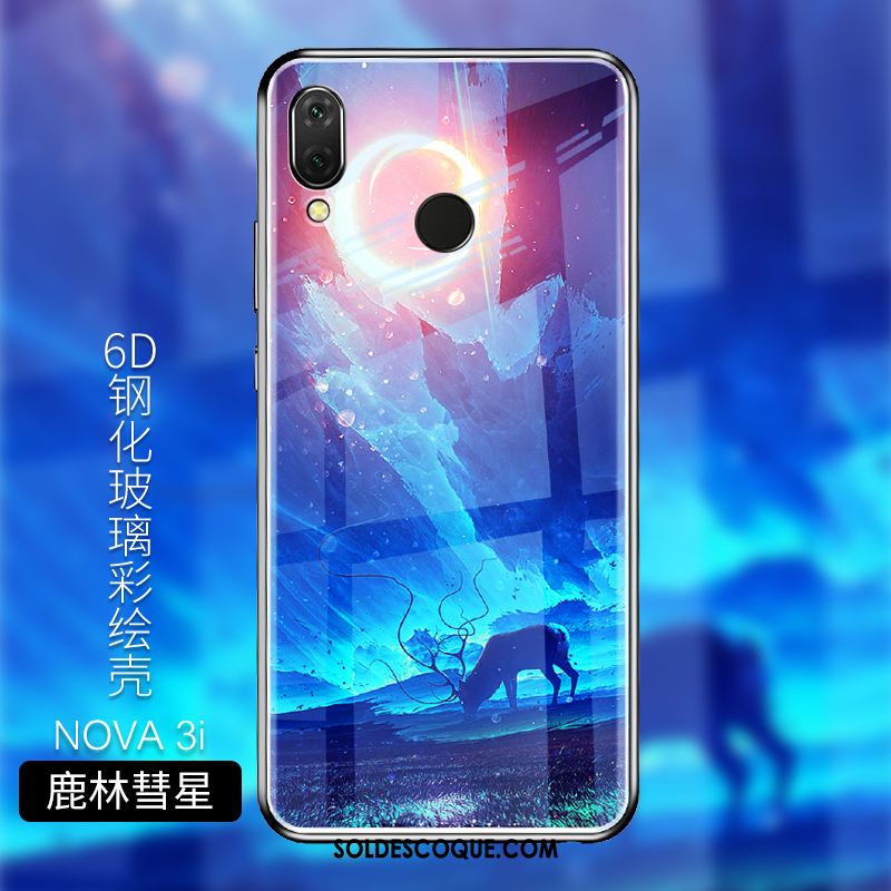 Coque Huawei Nova 3i Personnalisé Noir Protection Fluide Doux Téléphone Portable Soldes