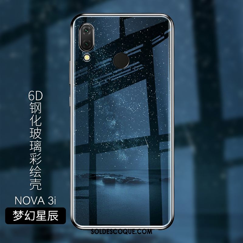 Coque Huawei Nova 3i Personnalisé Noir Protection Fluide Doux Téléphone Portable Soldes