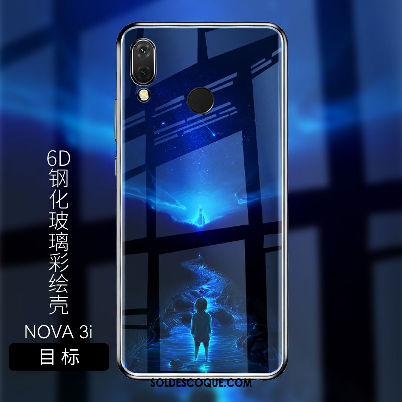 Coque Huawei Nova 3i Personnalisé Noir Protection Fluide Doux Téléphone Portable Soldes