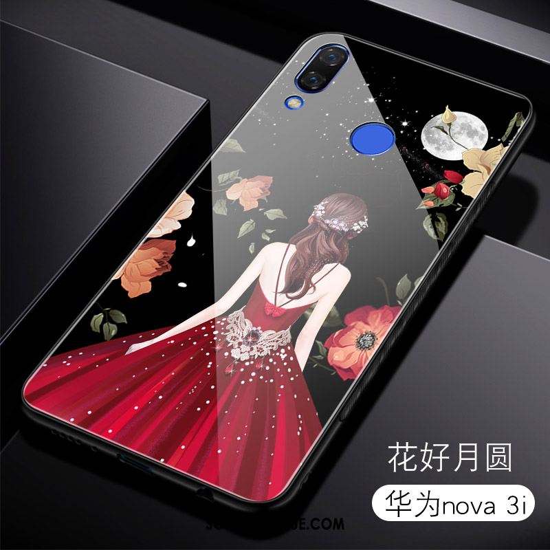 Coque Huawei Nova 3i Personnalité Verre Trempé Protection Incassable Net Rouge En Ligne