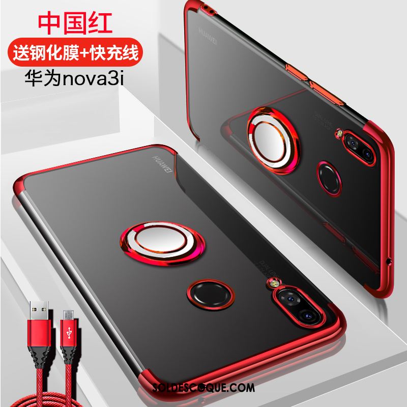 Coque Huawei Nova 3i Tout Compris Anneau À Bord Support Tendance Pas Cher