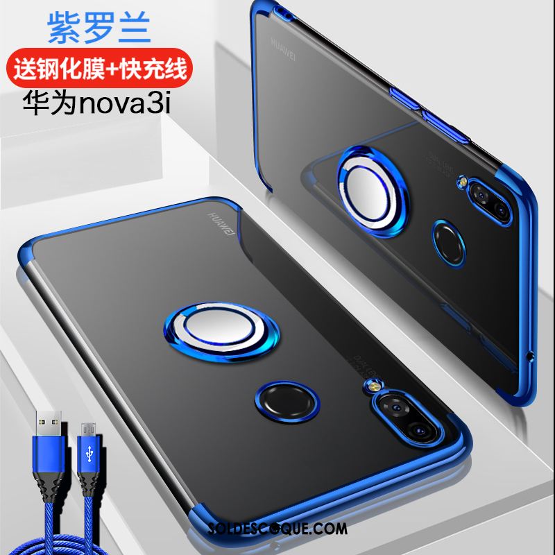 Coque Huawei Nova 3i Tout Compris Anneau À Bord Support Tendance Pas Cher