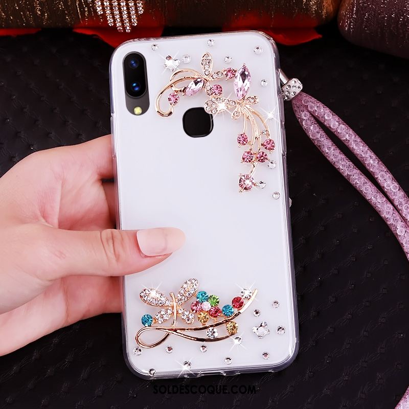 Coque Huawei Nova 3i Téléphone Portable Strass Créatif Étui Violet Soldes