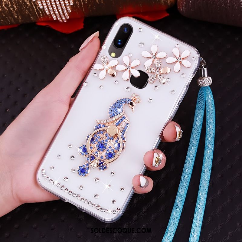 Coque Huawei Nova 3i Téléphone Portable Strass Créatif Étui Violet Soldes