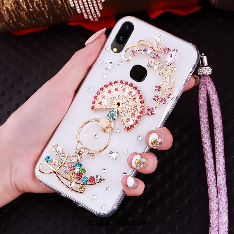 Coque Huawei Nova 3i Téléphone Portable Strass Créatif Étui Violet Soldes