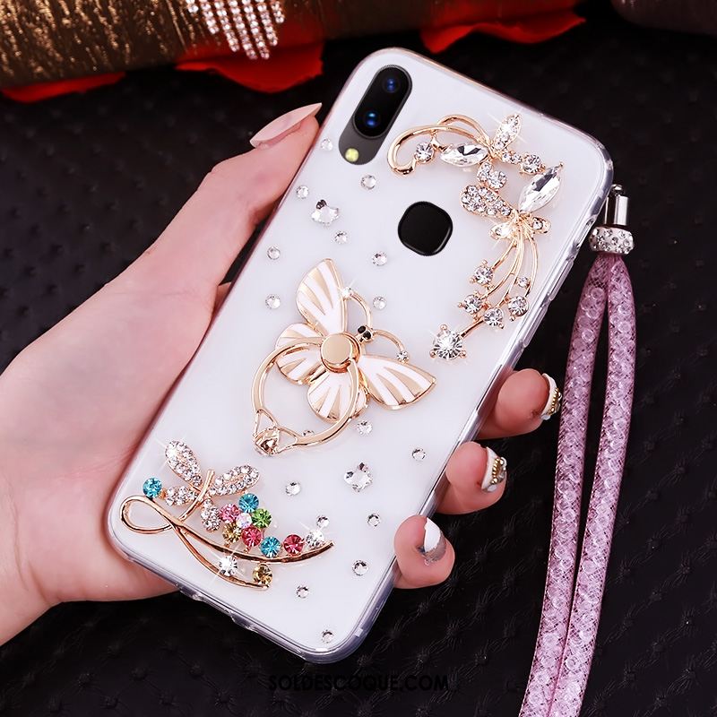 Coque Huawei Nova 3i Téléphone Portable Strass Créatif Étui Violet Soldes