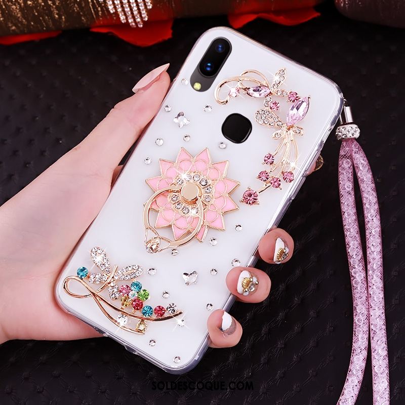 Coque Huawei Nova 3i Téléphone Portable Strass Créatif Étui Violet Soldes