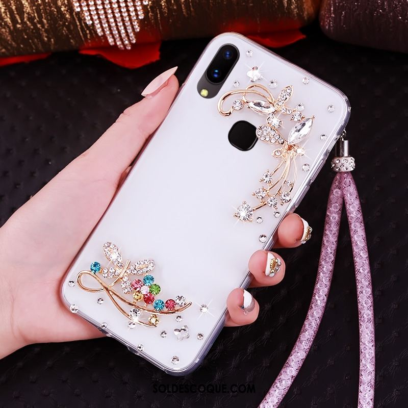 Coque Huawei Nova 3i Téléphone Portable Strass Créatif Étui Violet Soldes