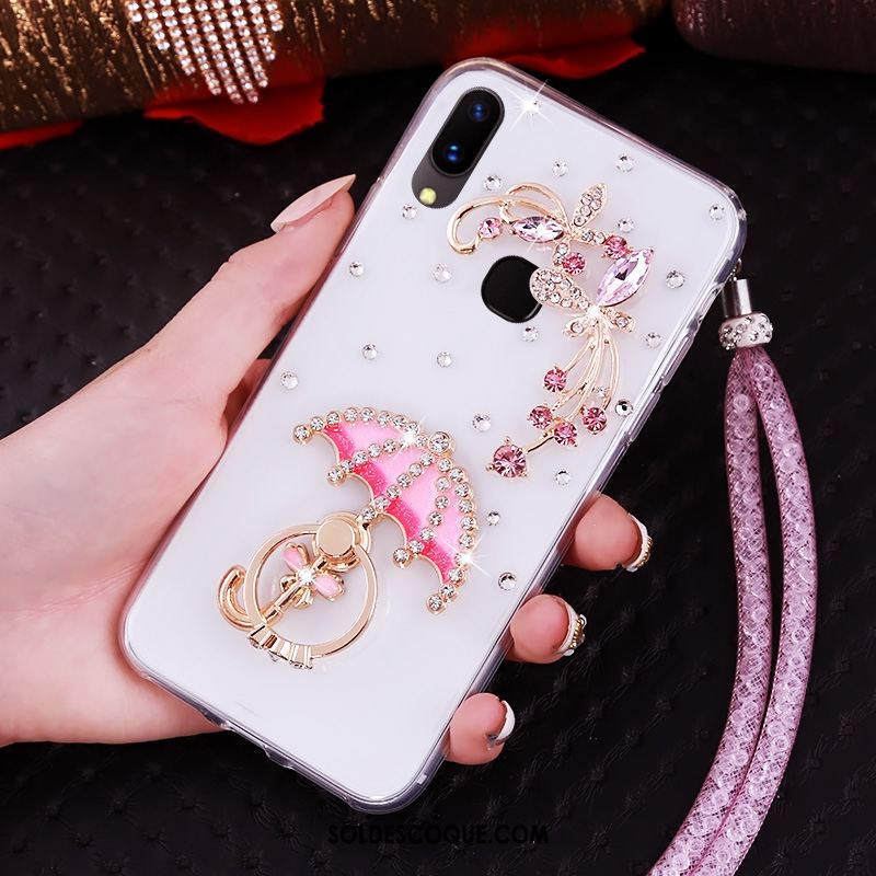 Coque Huawei Nova 3i Téléphone Portable Strass Créatif Étui Violet Soldes