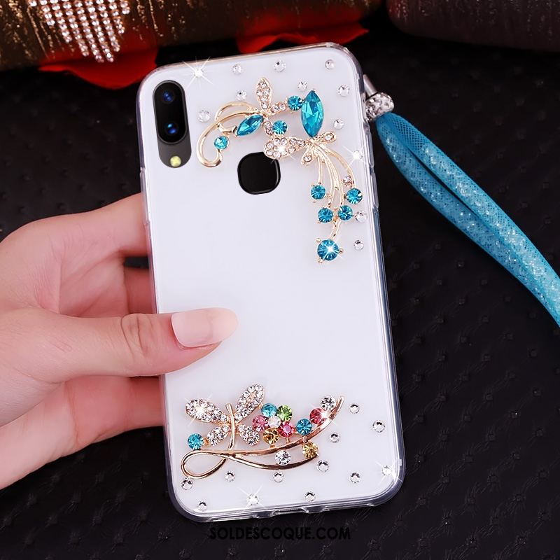 Coque Huawei Nova 3i Téléphone Portable Strass Créatif Étui Violet Soldes