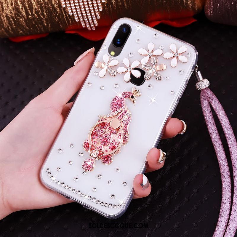 Coque Huawei Nova 3i Téléphone Portable Strass Créatif Étui Violet Soldes