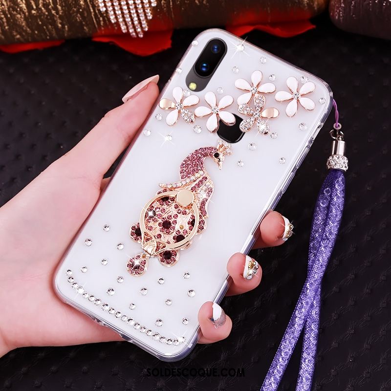 Coque Huawei Nova 3i Téléphone Portable Strass Créatif Étui Violet Soldes