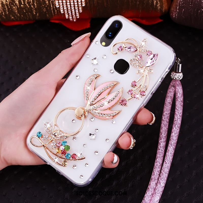 Coque Huawei Nova 3i Téléphone Portable Strass Créatif Étui Violet Soldes