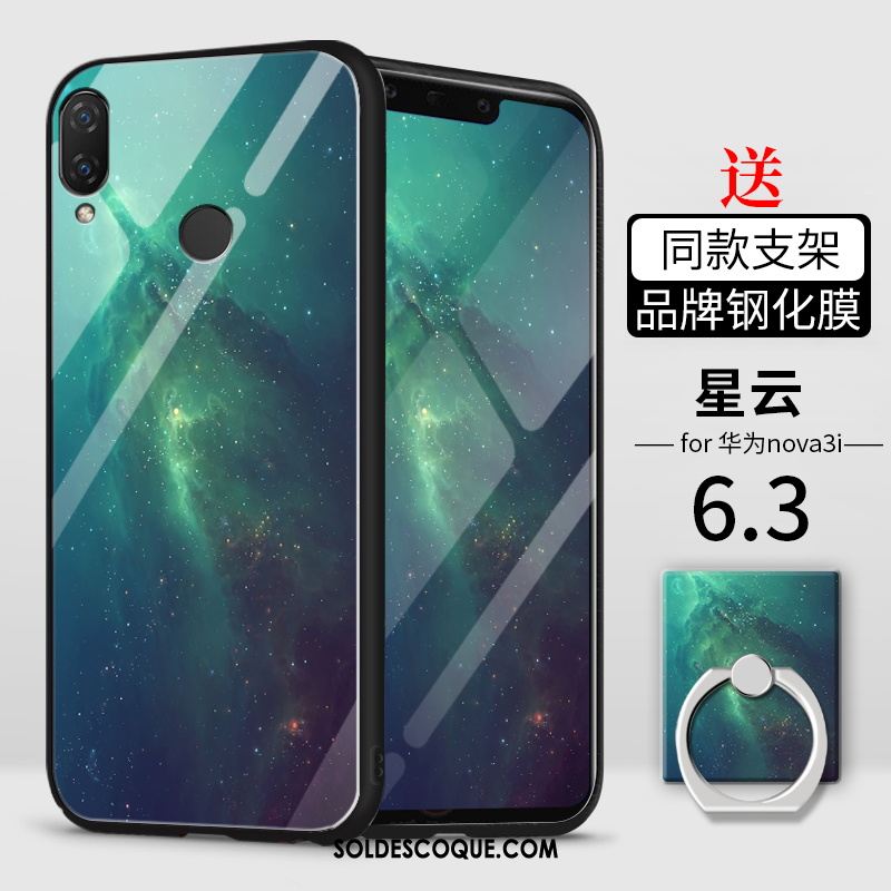 Coque Huawei Nova 3i Étui Créatif Net Rouge Incassable Protection Soldes