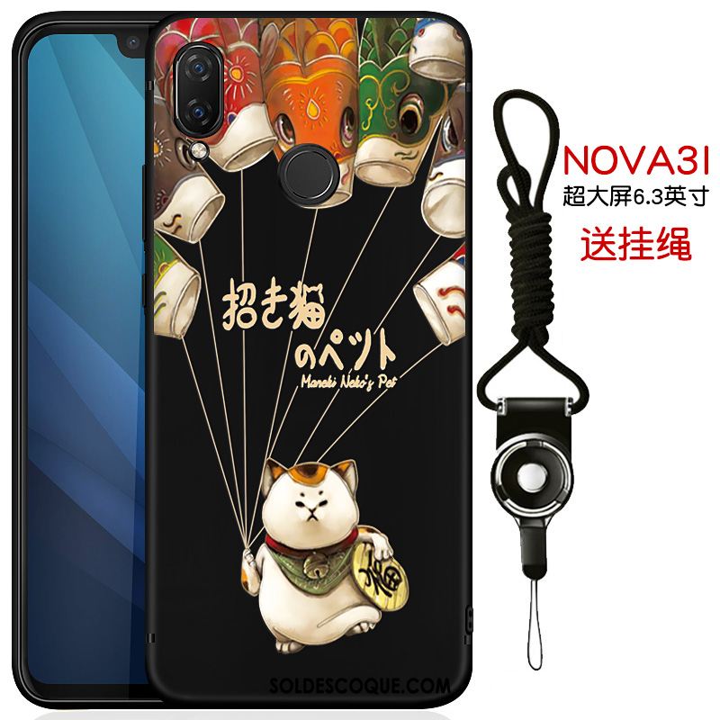 Coque Huawei Nova 3i Étui Délavé En Daim Personnalité Téléphone Portable Marque De Tendance En Ligne