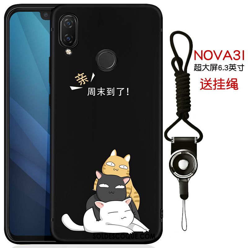 Coque Huawei Nova 3i Étui Délavé En Daim Personnalité Téléphone Portable Marque De Tendance En Ligne