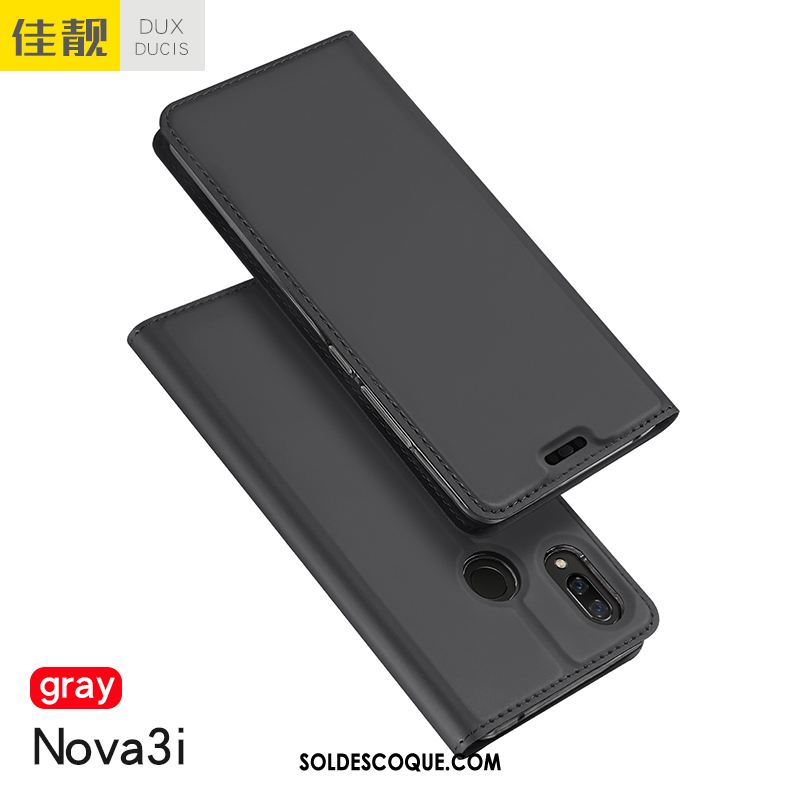 Coque Huawei Nova 3i Étui En Cuir Tout Compris Silicone Carte Business Soldes