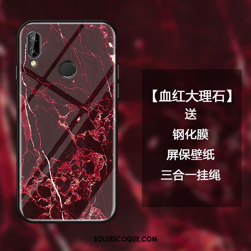 Coque Huawei Nova 3i Étui Rouge Miroir Tendance Personnalité Pas Cher